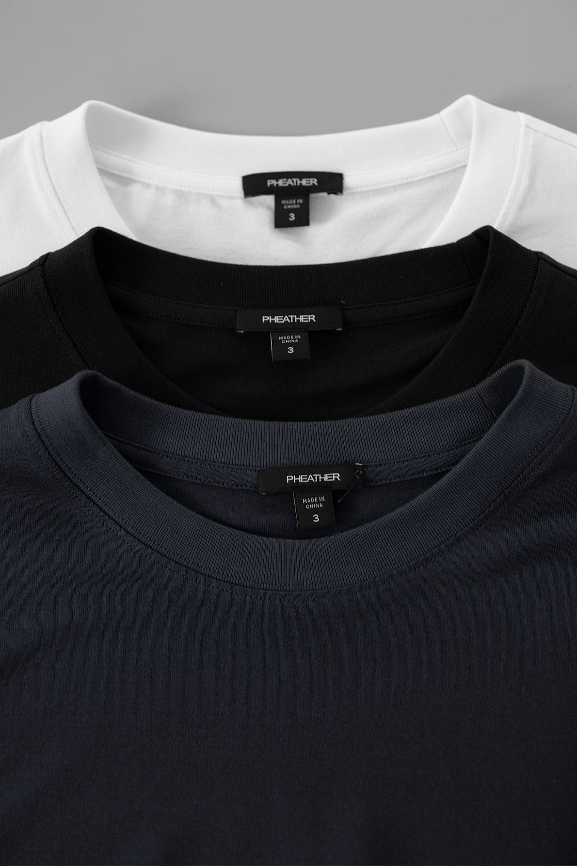 QINGWU Paper Yarn China-origin washed crew neck T-shirt