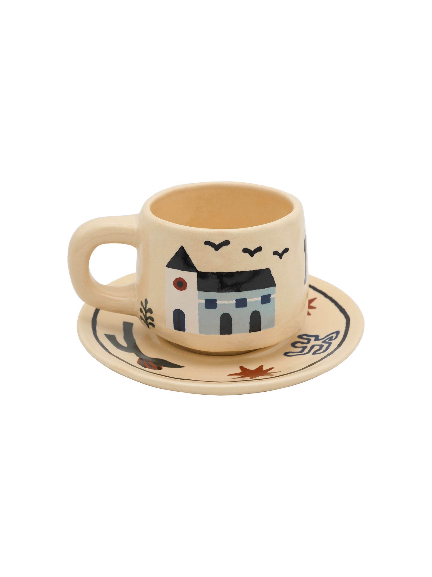 THE SCENE "Coffee is the best" Coffee cup and Saucer set