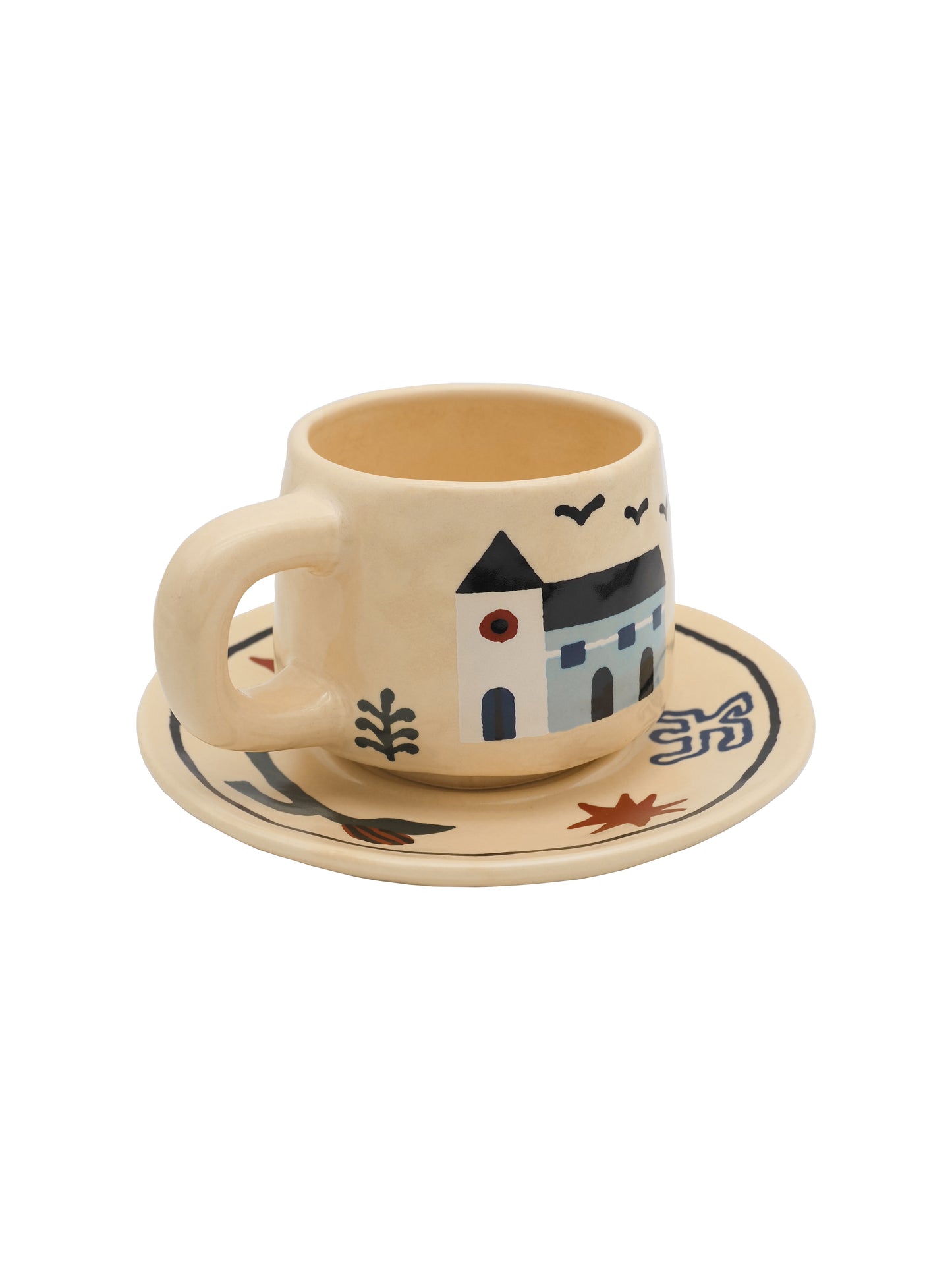 THE SCENE "Coffee is the best" Coffee cup and Saucer set