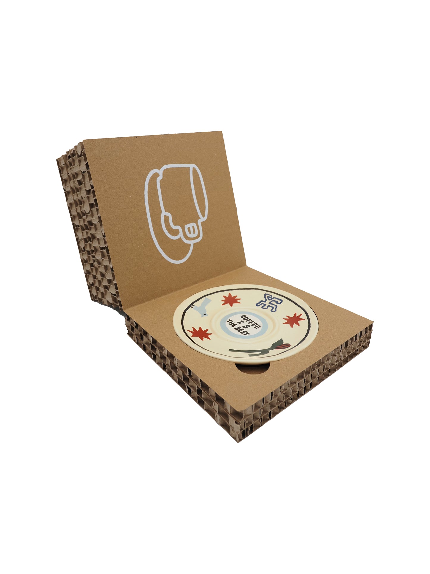 THE SCENE "Coffee is the best" Coffee cup and Saucer set