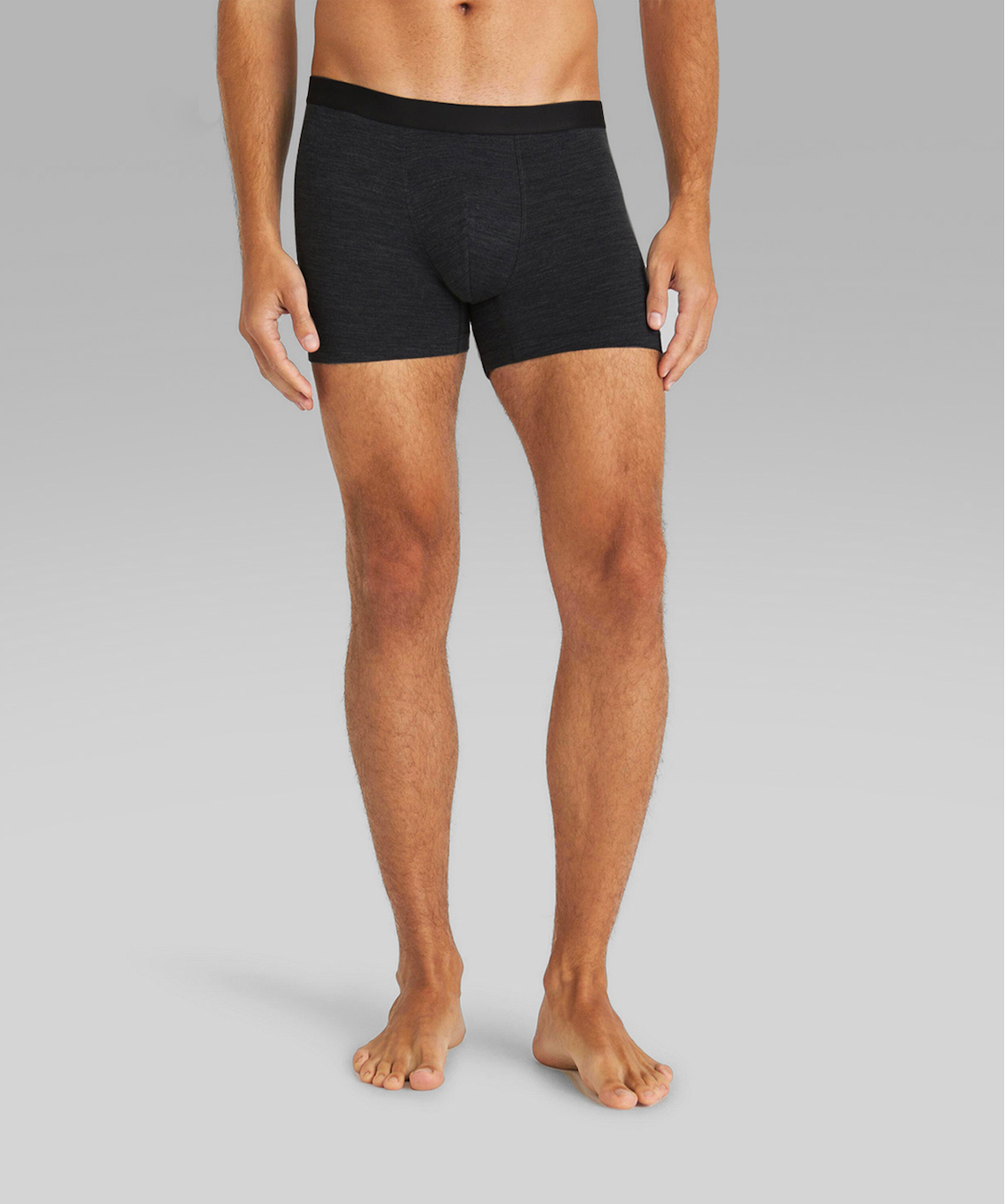 QINGWU Machine-Washable Tech Wool Blend Boxer Briefs（3-Pack）