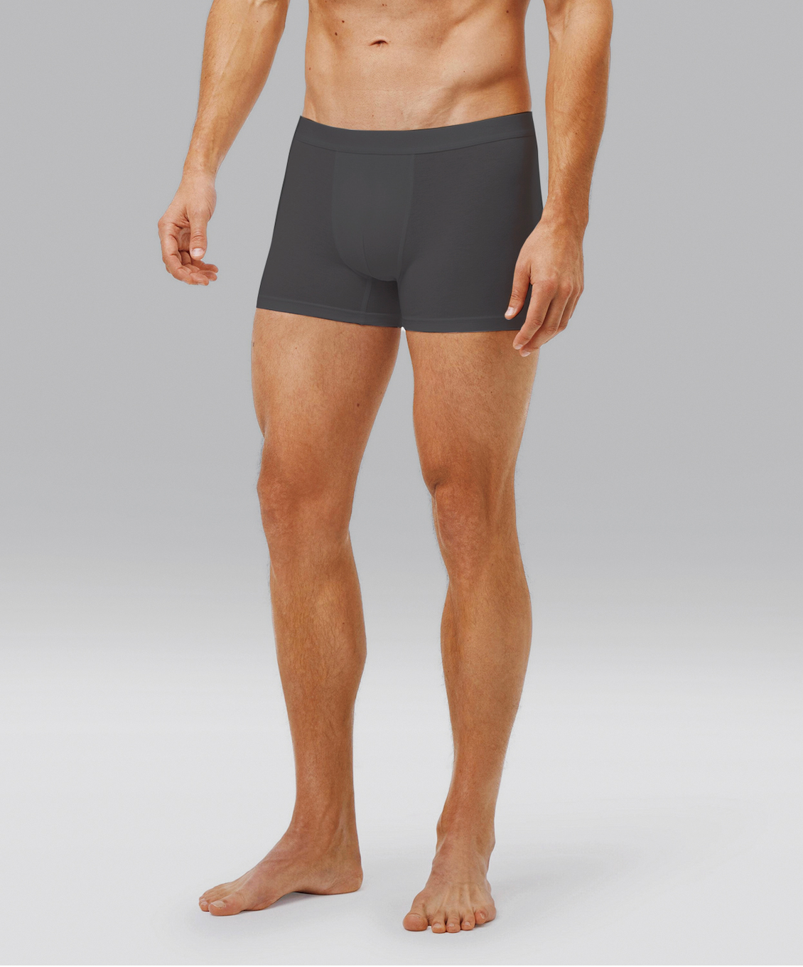 QINGWU Machine-Washable Tech Wool Blend Boxer Briefs（3-Pack）
