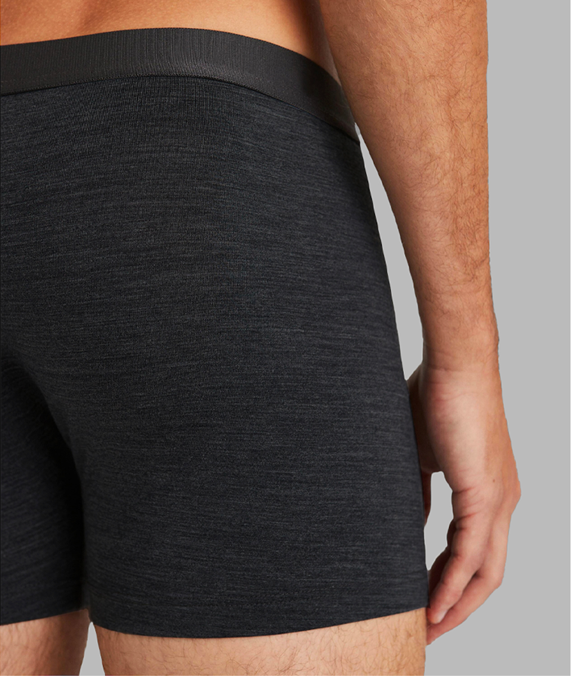QINGWU Machine-Washable Tech Wool Blend Boxer Briefs（3-Pack）