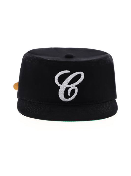 6CRAYON FLAT BRIMMED BASEBALL CAP-BLACK