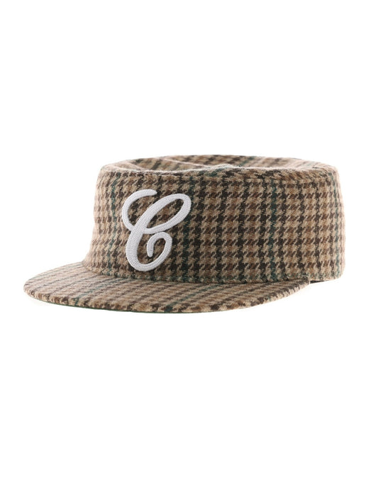 6CRAYON FLAT BRIMMED BASEBALL CAP-HOUNDSTOOTH