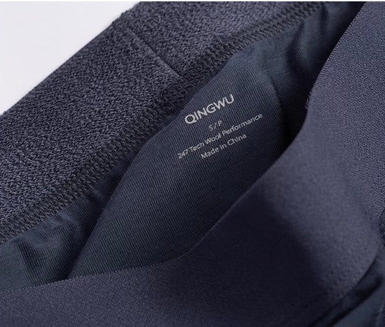 QINGWU Machine-Washable Tech Wool Blend Boxer Briefs（3-Pack）